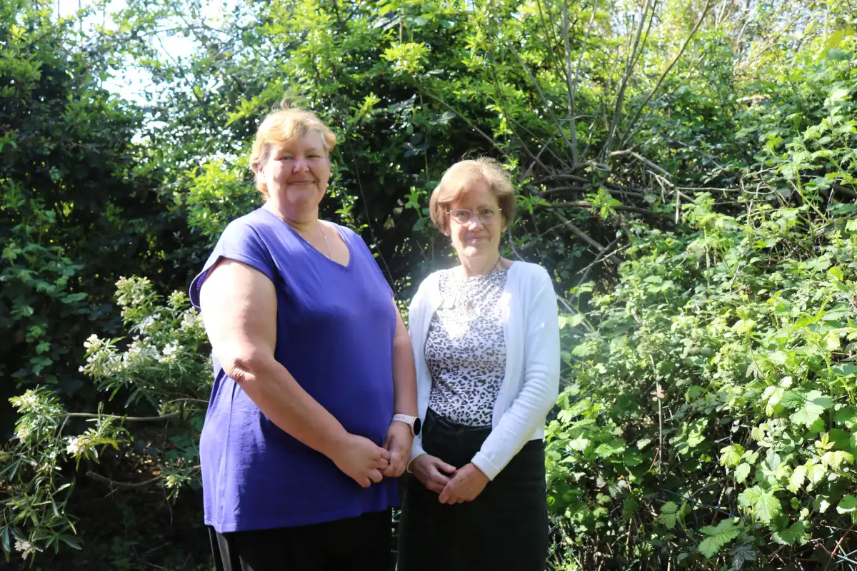 Jill and health and wellbeing coach, Barbara